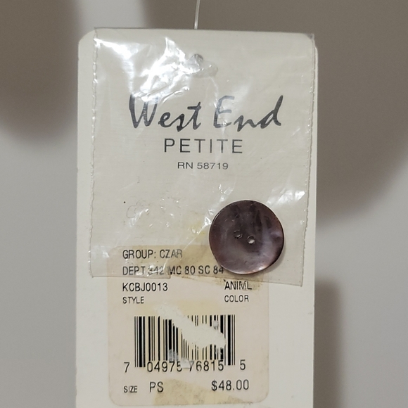 Leopard and Purple Striped Button Up Shirt - Picture 4 of 8